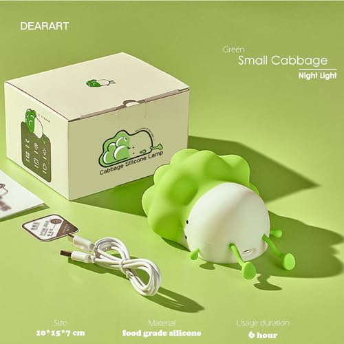 DEARART Linda luz noturna para quarto de crianças, decoração de acessórios de quarto de crianças, si
