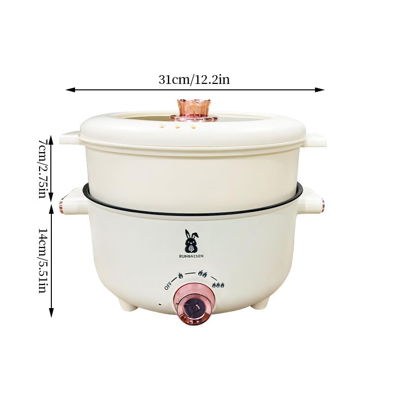 Olla eléctrica multifuncional antiadherente 3.5L miniatura 2