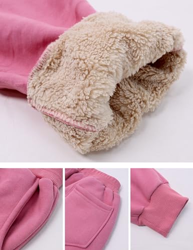 Image of AMEBELLE Boys Girls' Winter Warm Jogger Pant Fleece Lined Elastic Waist Sweatpants