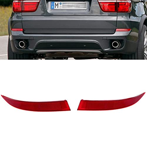 GSRECY Compatible avec BMW X5 E70 LCI 2011 2012 2013 Réflecteur de Pare-choc Arrière pour...
