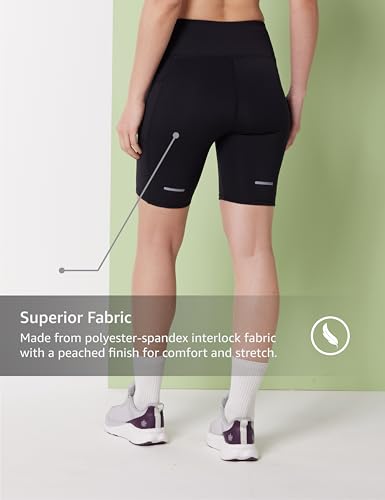 Image of Symbol Premium Women's Snug Fit Super Stretch Tights Shorts |Moisture-Wicking |Above Knee Length | Cycling Shorts | Under Skirt Shorts | Gym | Yoga Shorties | Shapewear (Available in Plus Sizes)