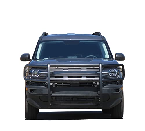 Image of Black Horse Off Road Grille brush Bumper Guard Modular Black Compatible with 2021-2024 Ford Bronco Sport-17FP11MA