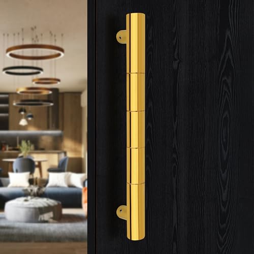 Image of ALDEN 12 inch Main Door Handle /Handle for Glass and Wooden Door /Pull and Push Stainless Steel Door Handle (PVD Gold) (4 Years Warranty) (Pack of 1)
