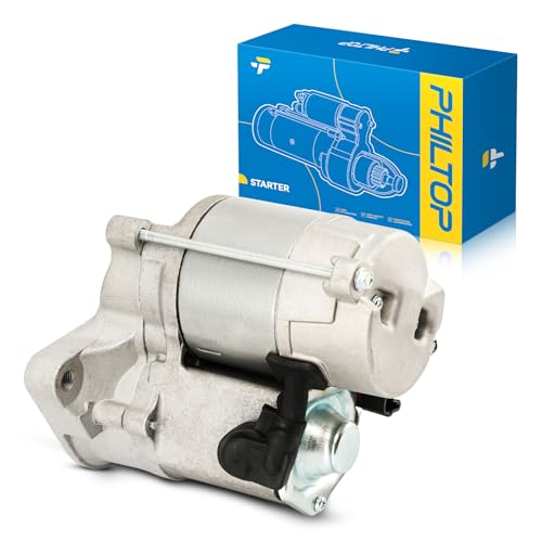 Image of PHILTOP 1.4KW Starter Replacement, Automatic Exc. Cold Weather Compatible with Toyota Tacoma T100 4Runner, 2.4L 2.7L, 1994-2007 OE# 17668N 19135474 MPA17668 19135492