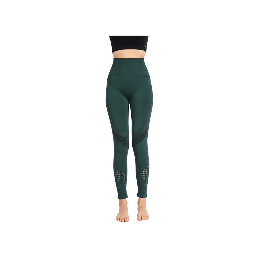 Pantalones de Yoga Cintura Alta Push Up Elástico Casual Fitness Legging Mujer Casual Elástico Tight Push Up Yoga Sport Legging Running Pant Pantalón (Gn S)