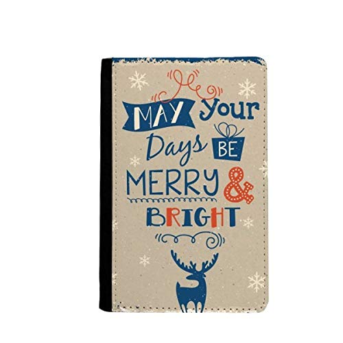 Étui portefeuille passeport voyage multicolore compact motif cerf