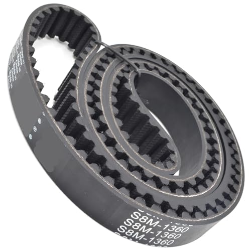 Courroie de distribution S8M 1280 largeur 15mm caoutchouc 160 dents