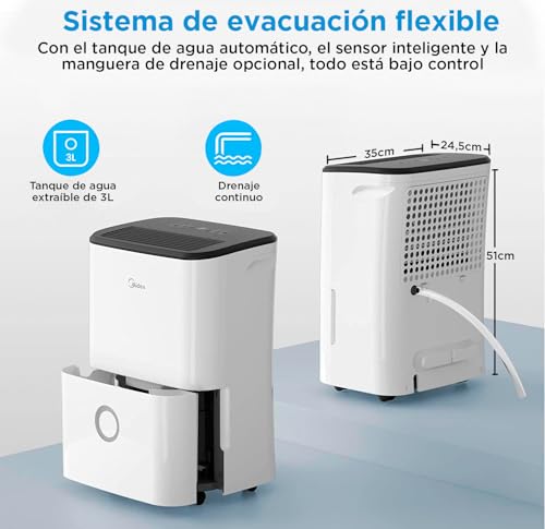 Variante de Midea deshumidificador 20L WiFi silencioso