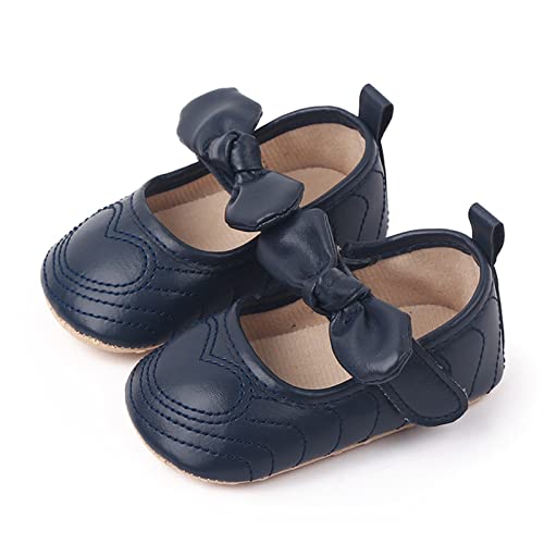 Infant Girls Single Shoes Bowknot First Walkers Shoes Infant Soft Bottom Breathable Princess Boys Dress Shoes Size 42