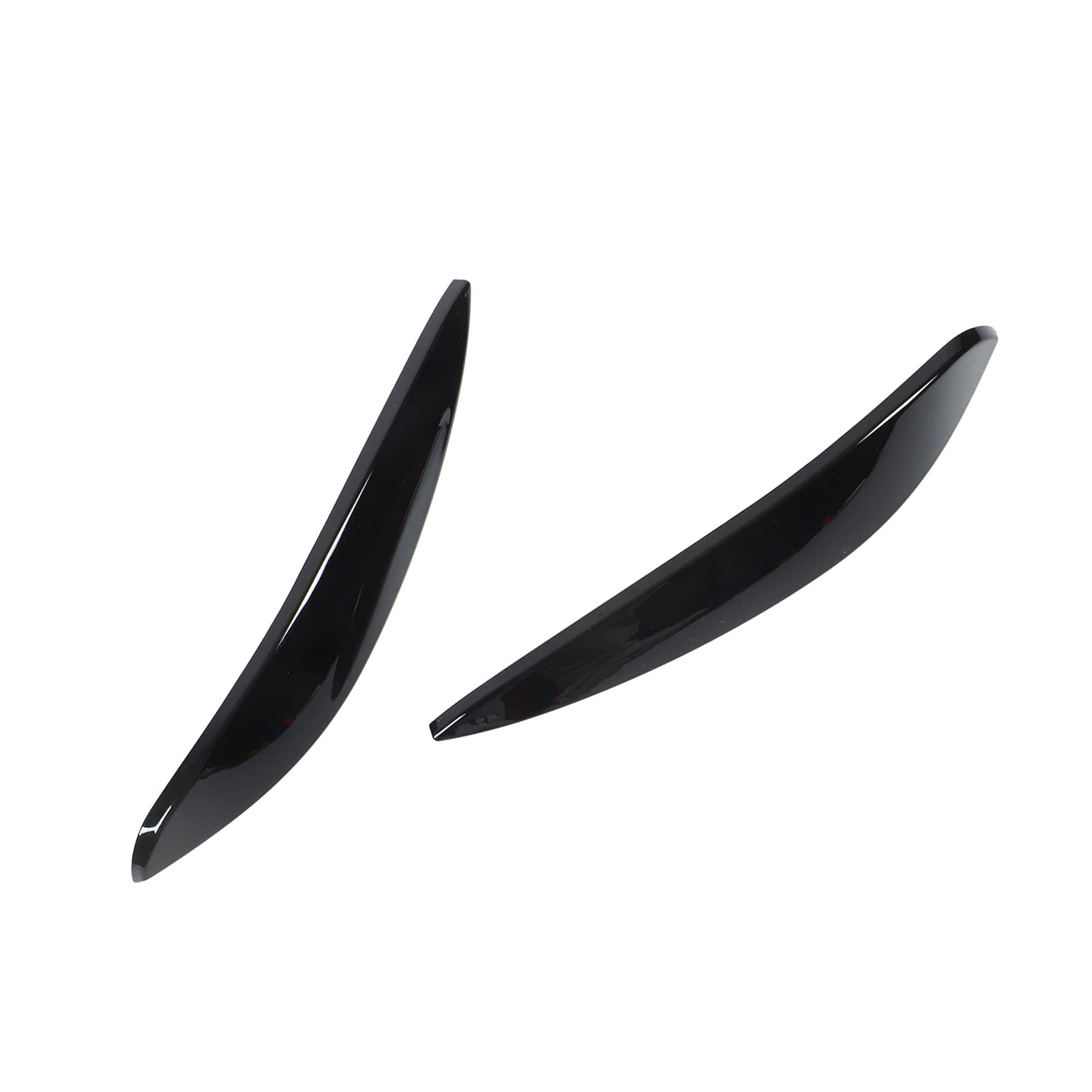2 Pezzi Sostituzione Faro Sopracciglio Sinistro Destro Abs per Smart 453 Fortwo Forfour 2015-2020 Nero Lucido, Fari Anteriori Fari (Nero lucido)