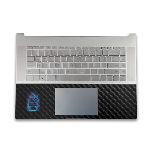 Image of Carbon Fiber Gaming Skin Compatible with HP Envy x360 16 inch (2023) - Pirate Storm - Premium 3M Vinyl Protective Wrap Decal Cover - Easy to Apply | Crafted in The USA by MightySkins