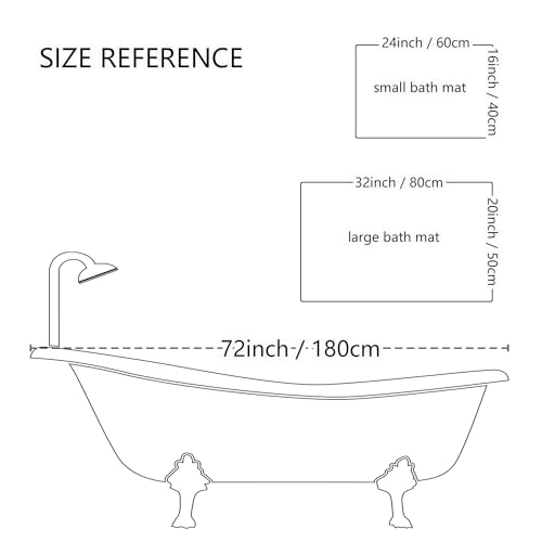 Image of MUGINYU Get Naked Bath Mat, Fun Modern Black and White Quick Dry Absorbent Non-Slip Bathroom Rugs Thin Fit Under Door Bathroom Floor Mats for Bathtub, Shower Room, Sink