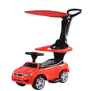 Toyhouse Benzy Push car with Long & Strong Push Handle for Kids(1 to 3yrs), Red