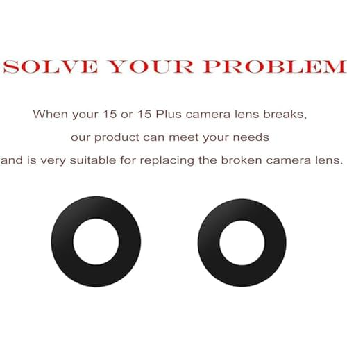 Lenti Sostitutive Fotocamera per iPhone 15, Vetro Posteriore Sostitutivo con Adesivo Incluso, Proteggi da Graffi e Impermeabile, con Kit Riparazione Professionale