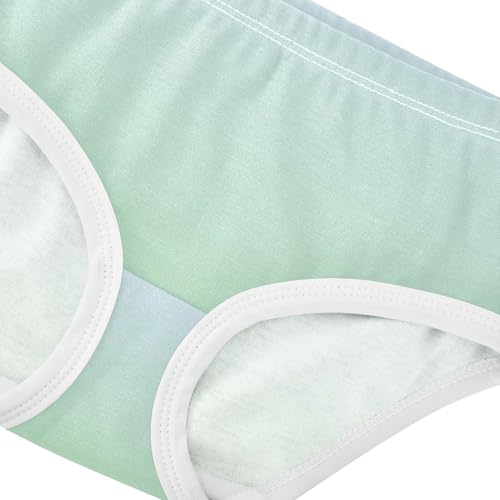 Joisal Elegant Blue Celadon Green Gradient Cute Panties Girl Girls Underwear Toddlers Cotton Cartoon Briefs Kids Undies 2t4