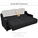 Qualitex Gravitas DX RV Sofa Bed (Black, 78
