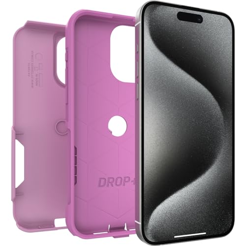 Image of OtterBox iPhone 15 Pro MAX (Only) Commuter Series Case - RUN WILDFLOWER (Pink), slim & tough, pocket-friendly, with port protection