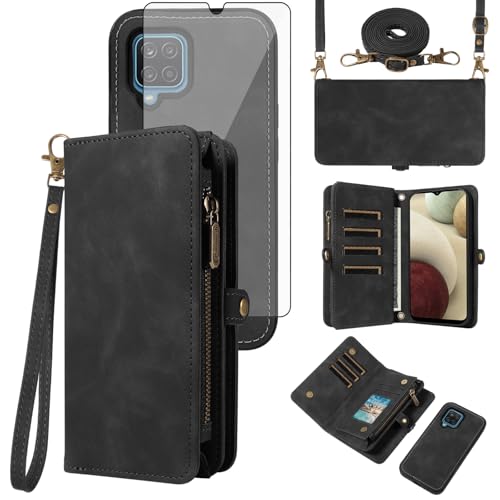 Pochette téléphone Samsung A12 avec lanière pour garder les mains libres en sortie