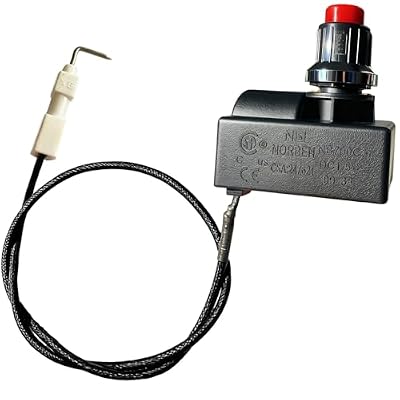 MCAMPAS Propane Electronic Pulse Gas Igniter with 400mm Electrode Ignition Cable Wire for Outdoor Gas Patio Heater,AAA Battery