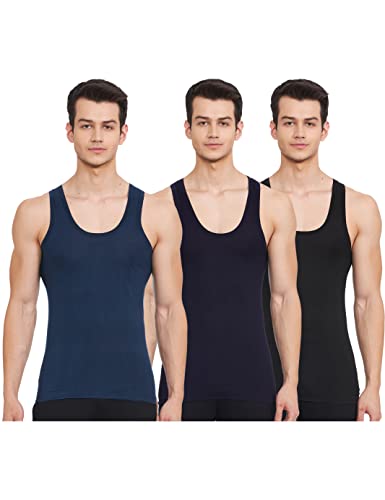 Image of Dixcy Scott Originals Men 100% Combed Cotton Color Vest (Pack of 3)