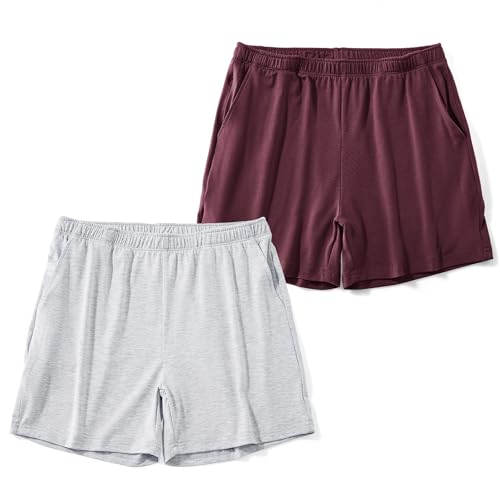 Image of AIMPACT Men's 4 inch Inseam Sleep & Lounge Pajama Shorts with Pockets