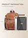 Telena Backpack Purse for Women, PU Leather Anti Theft Travel Purse Shoulder Bags with Tassel Brown