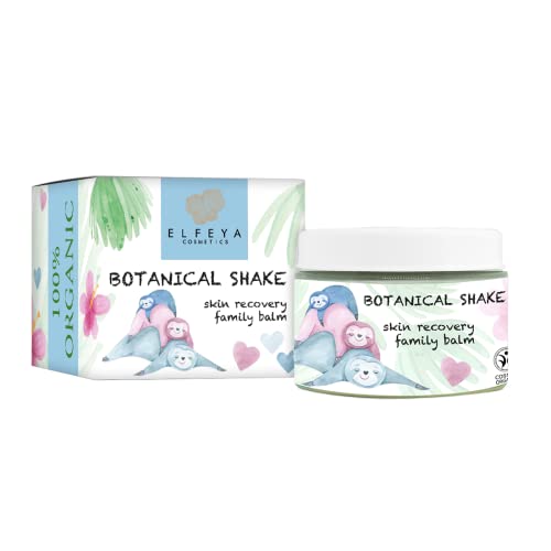 1 x Elfeya BOTANICAL SHAKE Aus Shea und Kakaobutter, Kokosöl, Mandelöl, Bienenwachs 100% Bio-Universalbalsam für alle Hauttypen - Hände, Gesicht und Körper. Geeignet für empfindliche Haut (150ml) Cover