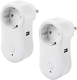 Alexa Steckdose mit USB Ports Smart Wifi Steckdose Kompatibel mit Alexa Google Home und IFTTT Smartphone App Steuerung fr IOS und Android fr Haus und Bro Fernbedienungsschalter 2 Packs Alexa Steckdose mit USB Ports Smart Wifi Steckdose Kompatibel mit Alexa Google Home und IFTTT Smartphone App Steuerung fr IOS und Android fr Haus und Bro Fernbedienungsschalter 2 Packs