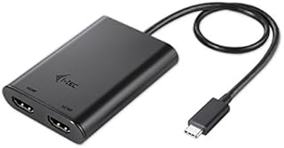 i-tec USB C Dual 4K HDMI Video Adapter Works with Mac [macOS, MacBook Pro](1x 4K) and Windows / Linux / Ubuntu (2X 4K) USB C to Dual HDMI Monitor, DisplayLink, MacOS Extend Mode HDMI Converter