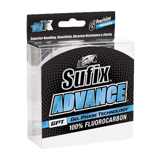 Sufix Advance Fluorocarbon Angelschnur weiß 0.280mm - 91M - 5.6Kg