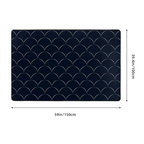 Tapis pour chambre et salon noir qui transforme votre espace repas