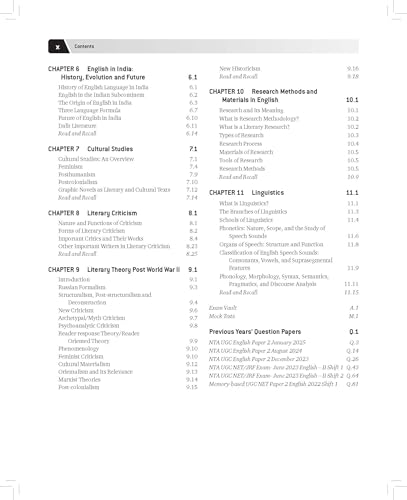 Image of Pearson NTA UGC NET English Paper 2 2026 6th Edition | For NET /SET /JRF | Solved 2025-26 Papers, 3000+ MCQs, Linguistics, PYQs & Mock Tests (UGC preparation series 2026)