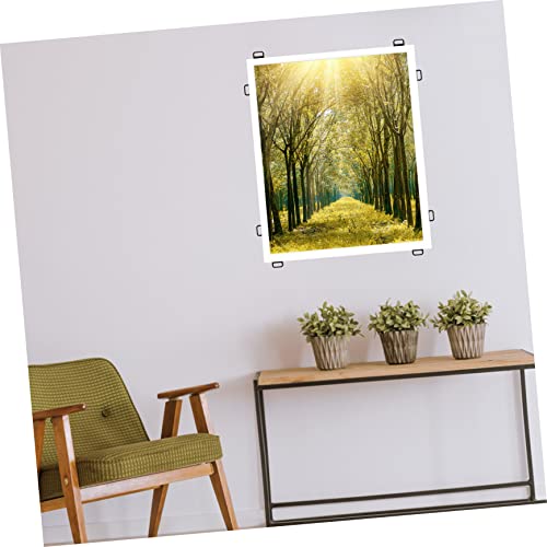 Image of 100pcs L-Shaped Picture Hangers Metal Frame Hanging Hardware for Pictures