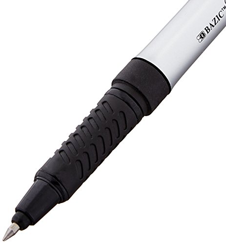 BAZIC York Bolígrafo Rollerball Jumbo con Agarres Negro x3 miniatura 2