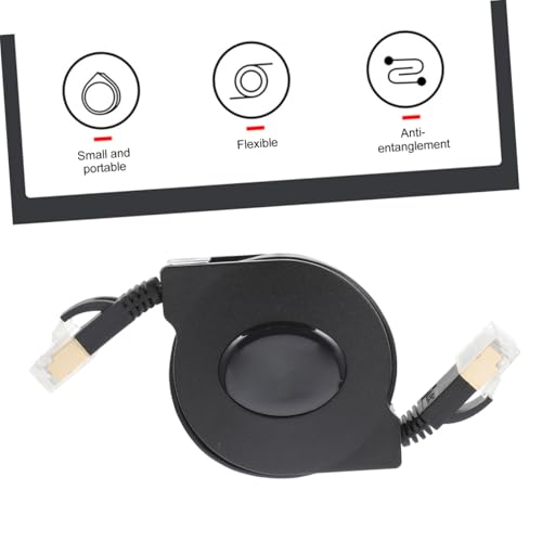Cable Ethernet retráctil para red compatible Cat miniatura 3