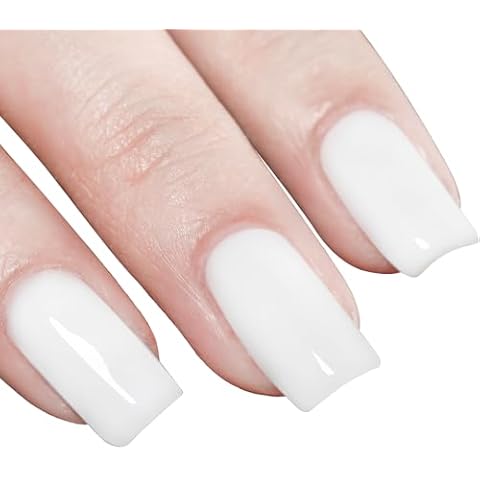Artdone Gel Nail Polish, Milky White Nude Gel Polish 0.27 fl oz Translucent Color For Nail Art DIY Manicure And Pedicure At Home… Cover