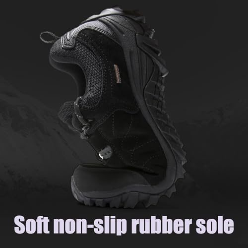 Men's Waterproof Soft Sole Outdoors Hiking Shoes Lightweight Comfortable Non-Slip Tennis Training Sneakers for Trailing Trekking Camping Walking4