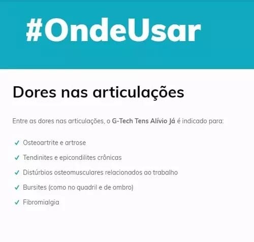 Gel De Reposição Tens Alívio Já Eletroestimulador - G-tech