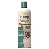 NaturVet – Hemp Deodorizing Shampoo For Dogs - Plus Oatmeal & Honey – 16 oz – Gently Cleanses & Deodorizes Skin & Coat – Enhanced with Hemp Seed Oil, Coconut Oil & Aloe Vera Extract