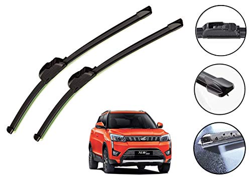 Image of Auto Hub Car Wiper Blades Compatibility With Mahindra XUV-300 - Set of 2 Pcs (D-24,P-16)