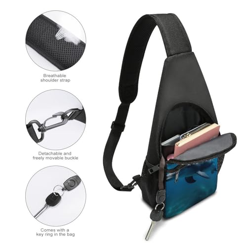 Bolso tipo canguro cruzado para deporte y viaje unisex miniatura 4