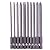 Rocaris 10pcs 1/4 Inch Hex Shank Long Magnetic Screwdriver Bits Set 4 in Power Tools (Slotted+Cross Head)