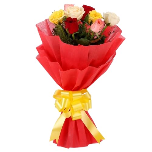FNP Live Flower Bouquet of 8 Roses In Premium Packing For Birthday Gift, Anniversary Gift, Wedding Gift, Congratulations Gift & Gift For Special Occasions (Same Day Delivery)-image-41