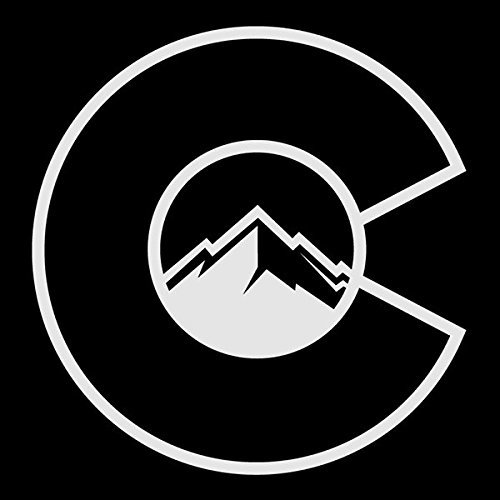 CCI Creative Concept Ideas Colorado Flag C with Mountains Decal Vinyl Sticker|Cars Trucks Vans Walls Laptop| White |5.5 x 5.25 in|CCI1251