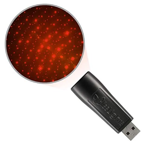 Luz nocturna láser Blisslights Starport USB roja Cover