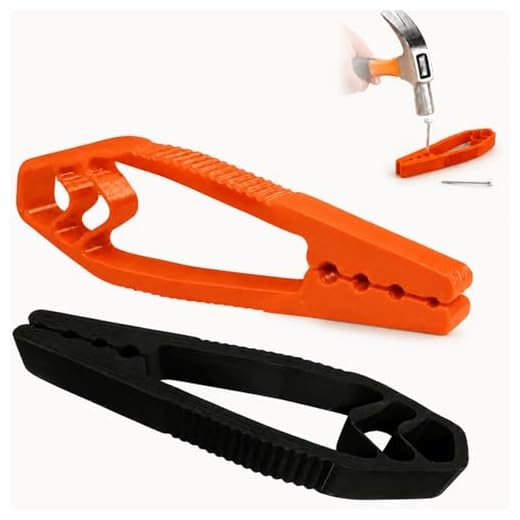 2Pcs Plastic Nail Holder Pliers for Hammering, Portable Nail Fixing Tool
