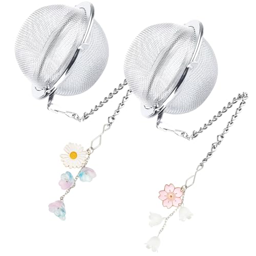 Daisy Flower Tea Infuser 2 Pack Stainless Steel Mesh