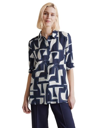 T-shirt imprimé longblouse bleu foncé Street One pour femme active