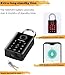 Heavy Duty Fingerprint Padlock with Key Backup, Waterproof Outdoor Smart Combination Gate Lock with IC Card, 5 Ways Unlock Smart Padlock