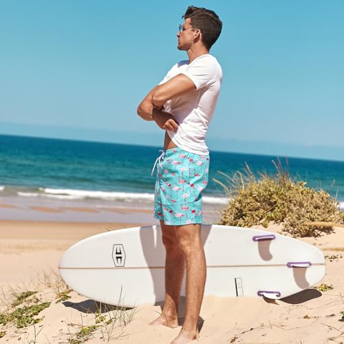 Image of maamgic Mens Swim Trunks Quick Dry Swim Shorts with Mesh Lining Funny Swimwear Bathing Suits 7inch